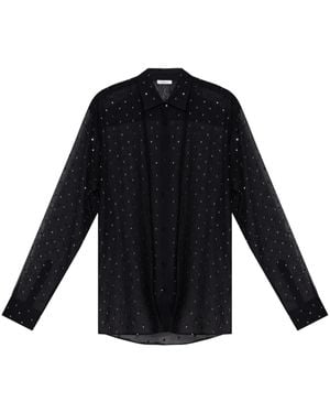 Oséree Stud-Embellished Shirt - Blue
