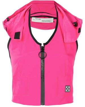 Off-White c/o Virgil Abloh Sporty Gilet Top - Pink