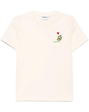 Chocoolate Logo-Embroidered T-Shirt - Natural