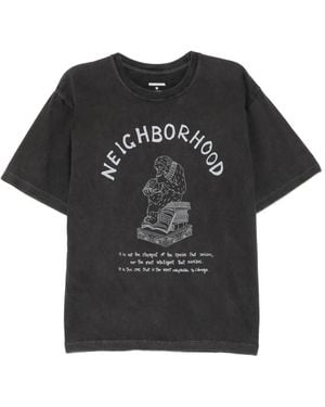 Neighborhood Graphic-Print T-Shirt - Black