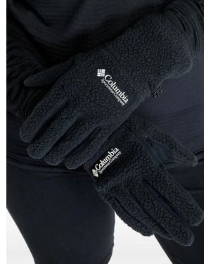 Columbia Helvetia Logo-Print Gloves - Blue