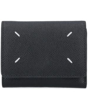 Maison Margiela Four Stitches Leather Wallet - Black