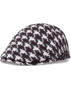 Kangol Cappello Da Baseball Con Motivo Pied-De-Poule - Bianco