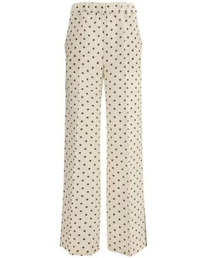 P.A.R.O.S.H. Polka Dot Trousers - White