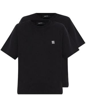 DSquared² Twee T-Shirts Met Logoprint - Zwart