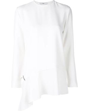 Tibi Bluse Mit Langen Ärmeln - Weiß