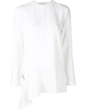 Tibi Top À Ourlet Asymétrique - Blanc