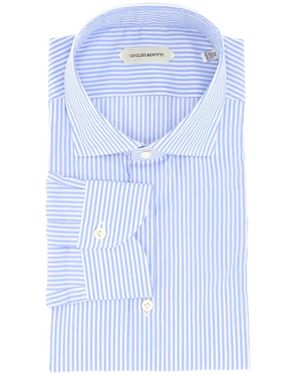 Guglielminotti Vertical-Stripe Shirt - Blue