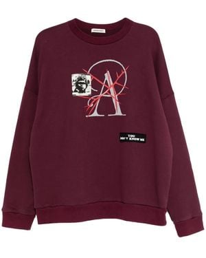 Undercover Graphic-Print Sweatshirt - Purple