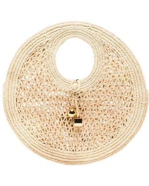 Jacquemus Spiaggia Small Round Bag - Metallic