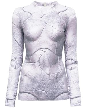VICTOR CLAVELLY T-Shirt À Manches Longues - Grey
