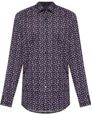 Etro Paisley-Print Shirt - Blue