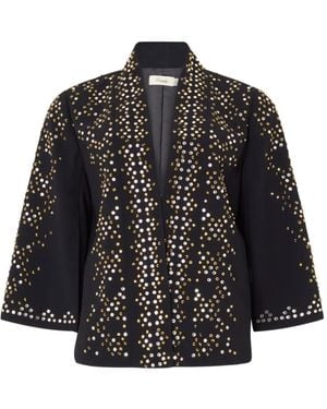 Temperley London Oberon Stud-Embellished Jacket - Black