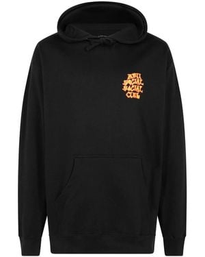 ANTI SOCIAL SOCIAL CLUB Felpa Low Brow Con Cappuccio - Nero