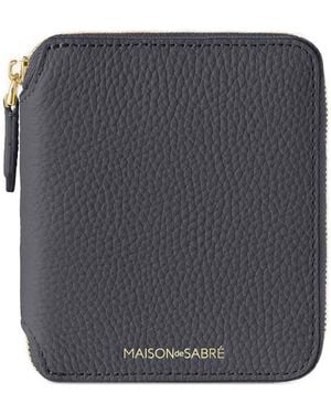 Maison De Sabre Zip Leather Wallet - Grey