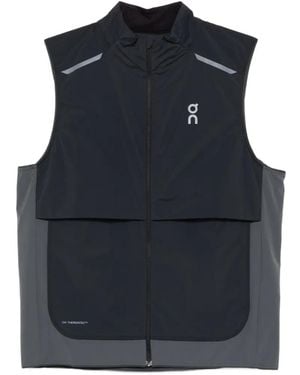 On Shoes Reflective-Panel Vest - Blue