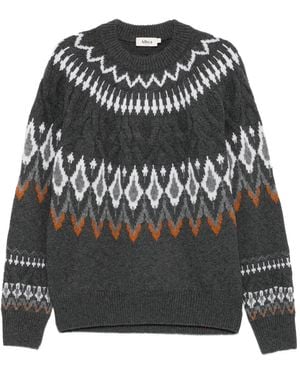 Altea Fair Isle-Knit Sweater - Gray