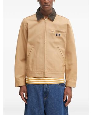 Wacko Maria Corduroy-Collar Zip-Up Jacket - Blue