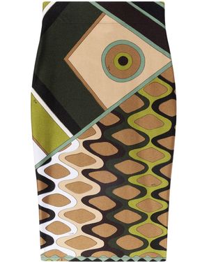 Emilio Pucci Vivara-Print Pencil Skirt - Black