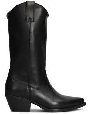 METISSE 55Mm Leather Boots - Black