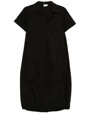 Deha Short-Sleeve Shirt Midi Dress - Black