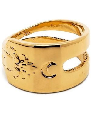 Marine Serre Regenerated Forks Ring - Metallic