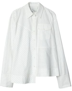 3.1 Phillip Lim Asymmetric Striped Shirt - White