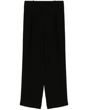 A.M.G Pleat-Detailed Pants - Black