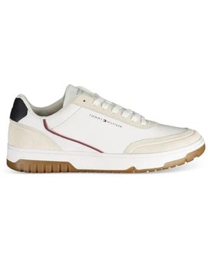 Tommy Hilfiger Sneakers Mit Logo-Print - Weiß