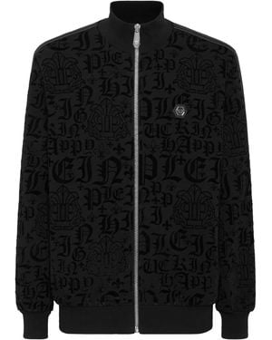 Philipp Plein Jogging Jacket Gothic Plein - Black