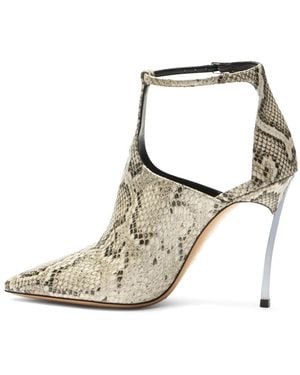 Casadei Blade Python-Print Pumps - Natural