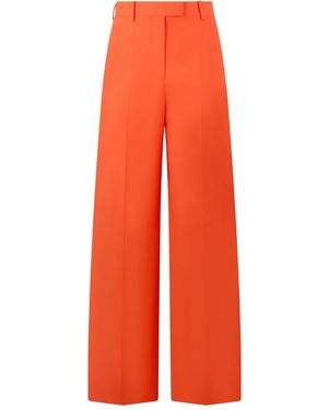 Valentino Garavani Concealed-Fastening Pants - Orange