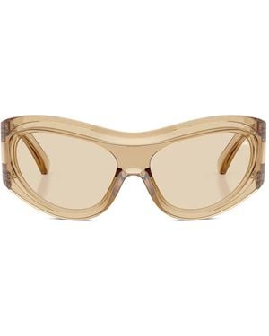 Burberry Geometric-Frame Sunglasses - Natural