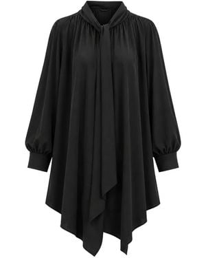 Chloé Draped Asymmetric Dress - Black