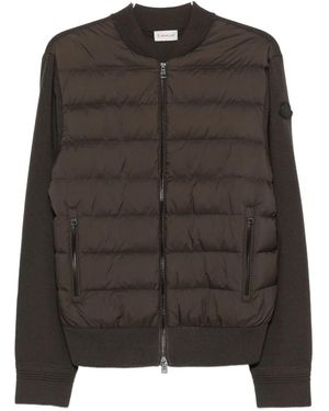 Moncler Padded zip-up cardigan - Schwarz