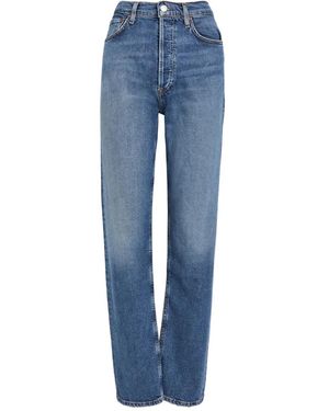 Agolde 90S Pinch Button-Fly Denim Jeans - Blue