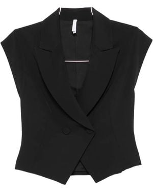 Imperial Double-Breasted Gilet - Black