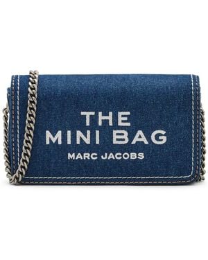 Marc Jacobs Borsa The Denim Mini Chain - Blu
