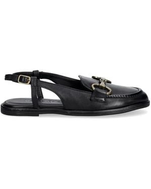 Marc O' Polo Horsebit Slingback Loafers - Black