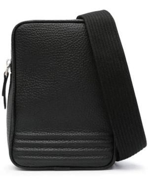 Delage Sling Canvas Crossbody Bag - Black