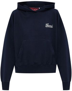 Gucci コットン パーカー - ブルー