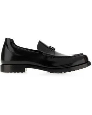 Balenciaga Comfy Logo-Plaque Loafers - Black
