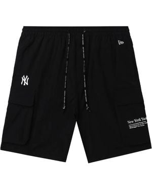KTZ Cargo-Pocket Shorts - Black