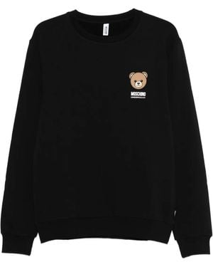 Moschino Felpa Con Stampa Teddy - Nero