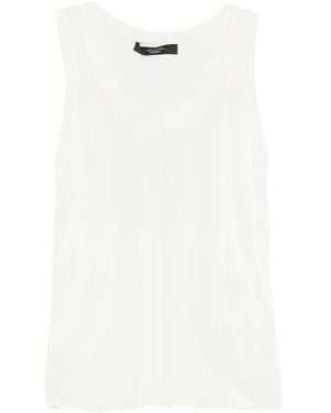 Weekend by Maxmara Ribbed Tank Top - White