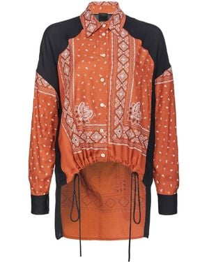 Pinko And 'Clocks' Jacket With Motifs - Orange