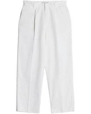 CIARAN Cc1 Organic-Cotton Chinos - White