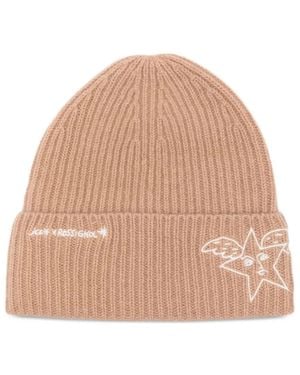 Rossignol X Jcc Ribbed Embroidered Beanie - Natural