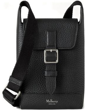 Mulberry Chiltern Leather Phone Pouch - Black