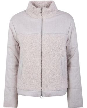 D.exterior Giacca Trapuntata Con Inserto Teddy - Rosa